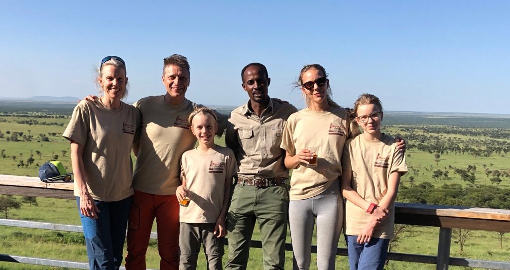 Family with MTA Safaris guide